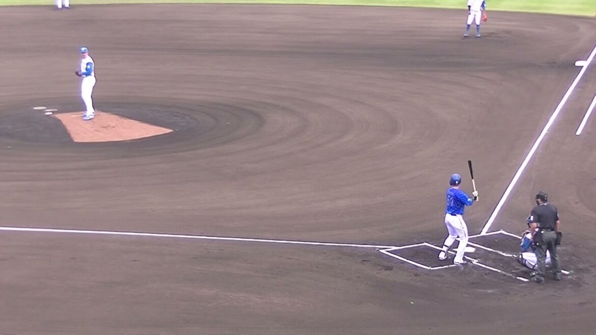 ベイ蛯名達夫を三振にとるバーヘイゲン（2024年4月23日 日本ハムファイターズ対 横浜DeNAベイスターズ 2軍）