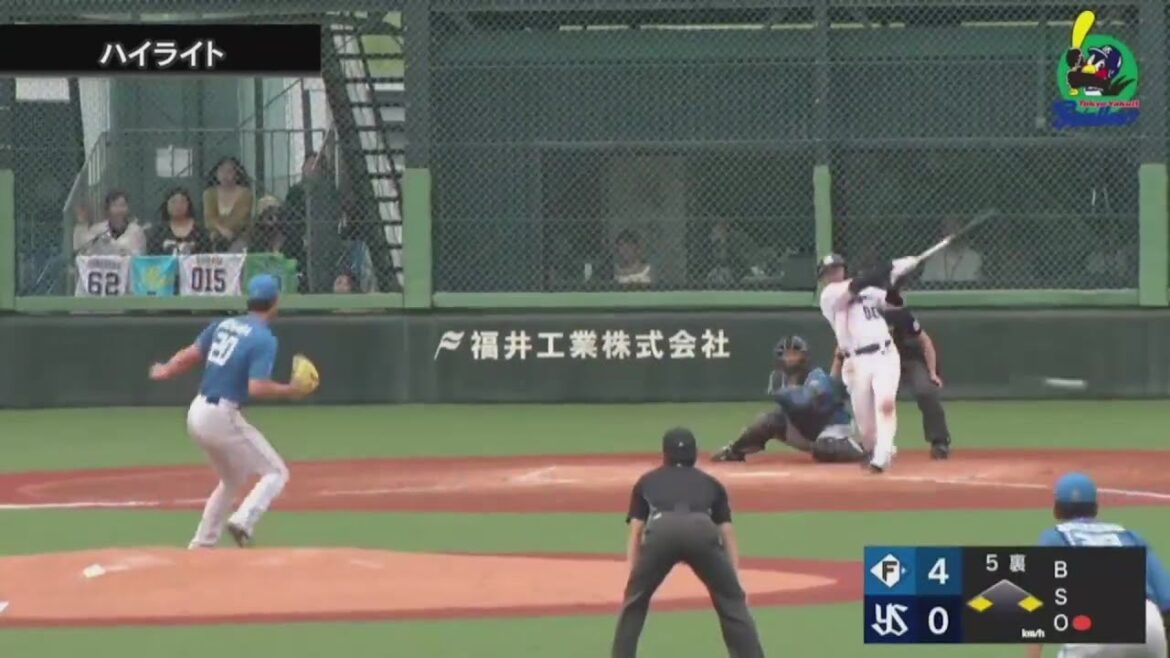 【ファームハイライト】赤羽選手が2安打1打点の活躍｜4月29日 東京ヤクルトスワローズvs北海道日本ハムファイターズ（戸田球場）