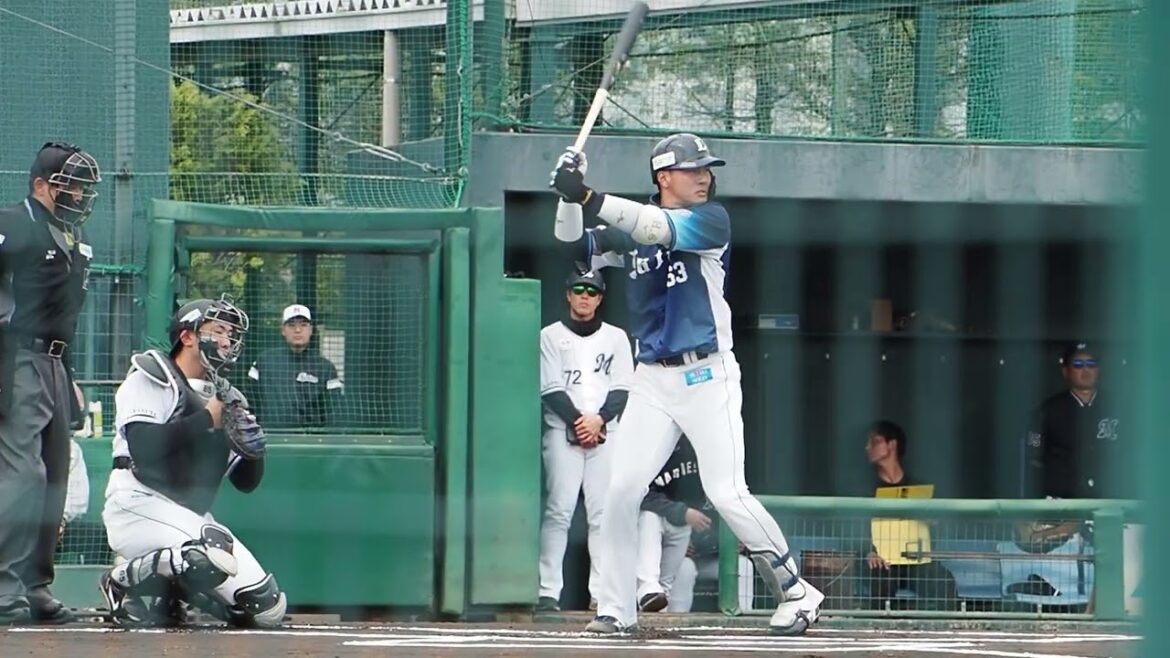 2024.04.06 千葉ロッテ-埼玉西武(ロッテ浦和) 長谷川信哉 打席シーン