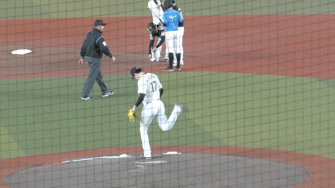 川村に３点目のタイムリーを許し、珍しく感情を露わにする佐々木朗希　【2024.4.24 ZOZOマリン】