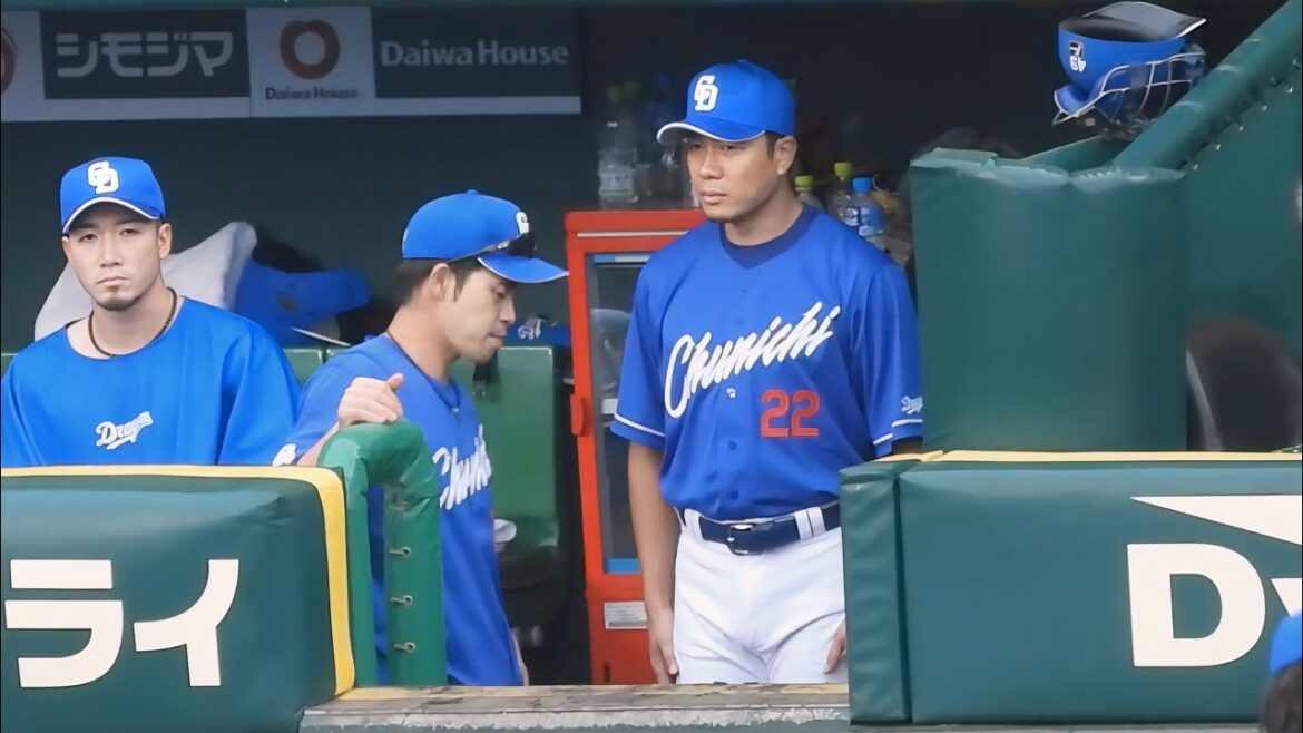 【申し訳ない気持ちでいっぱい】大乱調の大野雄大、降板後ベンチの片隅で険しい表情をしながら一人立ち続ける2024.4.20