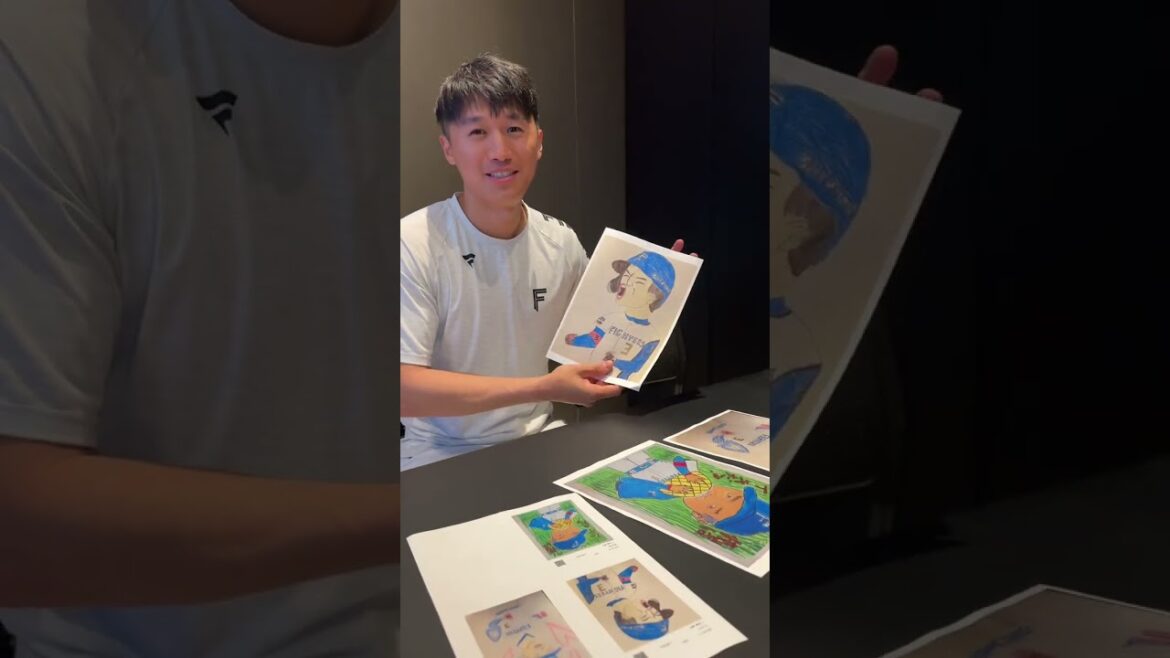 キッズお絵かきコンテスト 加藤豪将選手編！小学生以下のお子様から募集した選手似顔絵。加藤選手が選んだ一枚は・・・？ #北海道日本ハムファイターズ#エスコンフィールドhokkaido #大航海