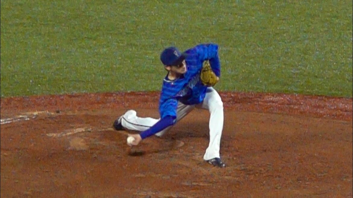 スーパースローで見る中川颯のアンダースロー投球フォーム 2024/04/21 横浜DeNAベイスターズ