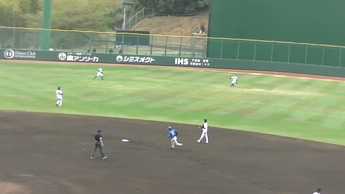直江大輔 ルーキー宮崎一樹をセンターフライに打ち取る（2024年4月18日  読売ジャイアンツ対 日本ハムファイターズ 2軍）