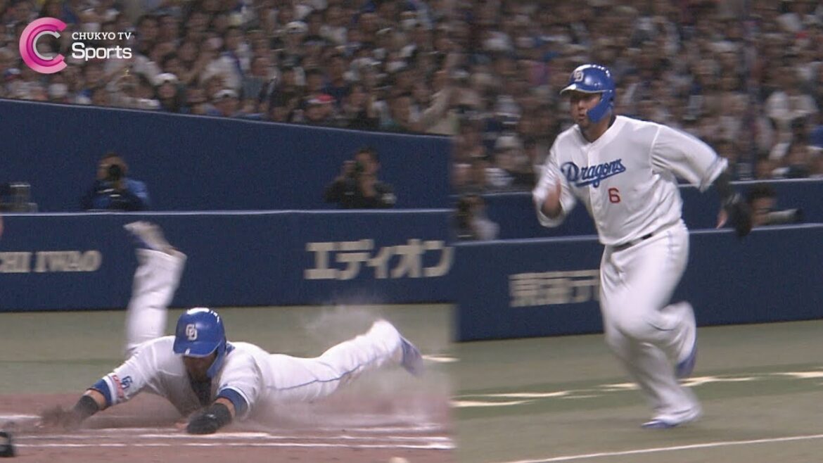 中田翔が魅せた"気迫のヘッドスライディング"【４月３０日 中日ドラゴンズ vs 横浜DeNAベイスターズ 】