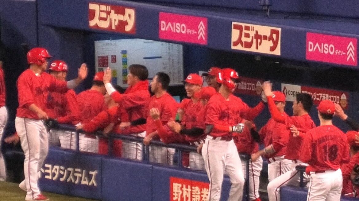 【中日vs広島】カープ宇草選手の先制2ランホームラン！2024/04/27