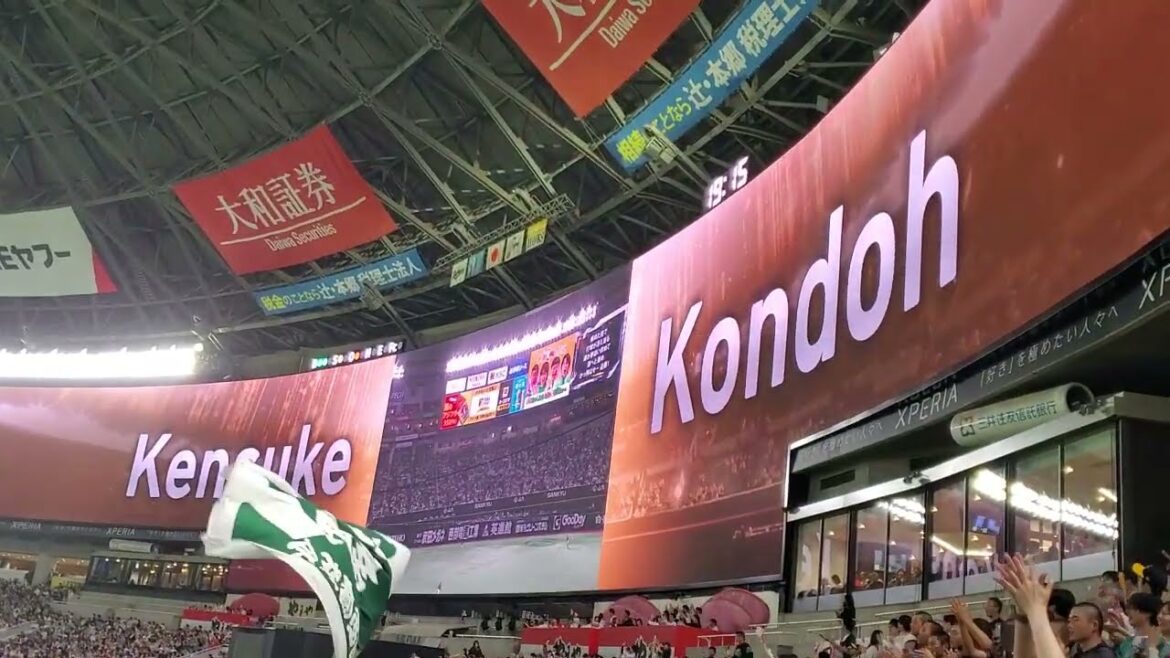 20240419【現地】近藤健介の応援歌→同点2ランホームランで盛り上がるライトスタンド　3回ｳﾗ　福岡ｿﾌﾄﾊﾞﾝｸﾎｰｸｽ@福岡PayPayﾄﾞｰﾑ･外野ﾗｲﾄ