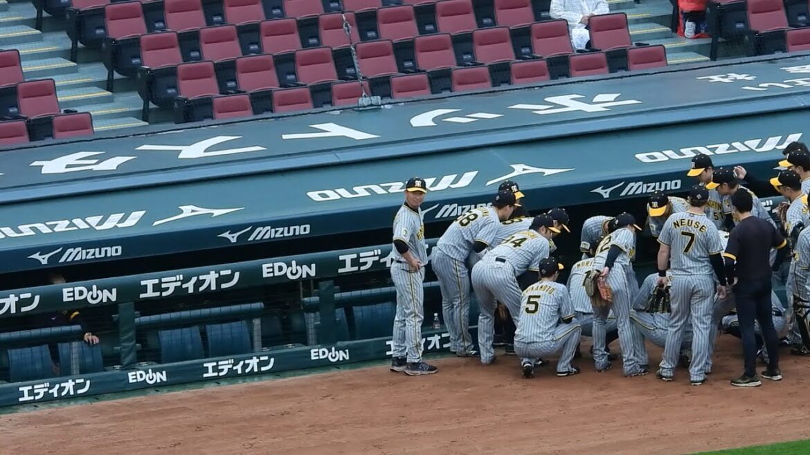 【そら聞くよ】絶妙な距離感から木浪の声出しを聞く岡田監督2024.4.30