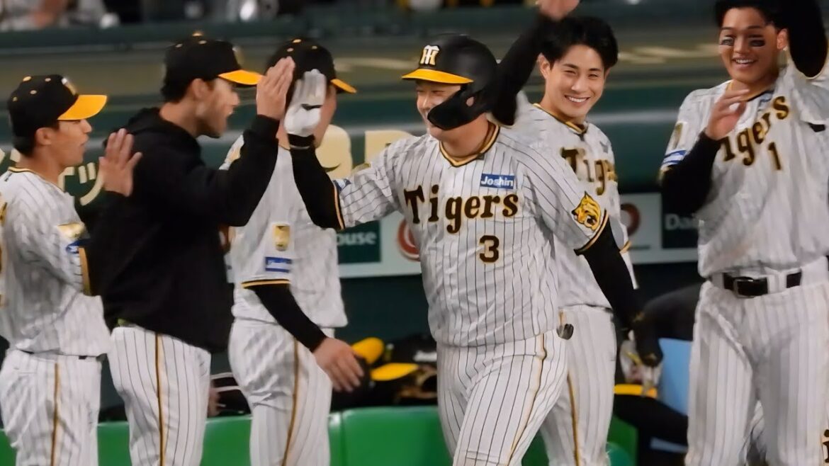 【みんなが待ってた一発】大山悠輔、バックスクリーンに今シーズン第1号ソロホームラン！ 2024.4.19