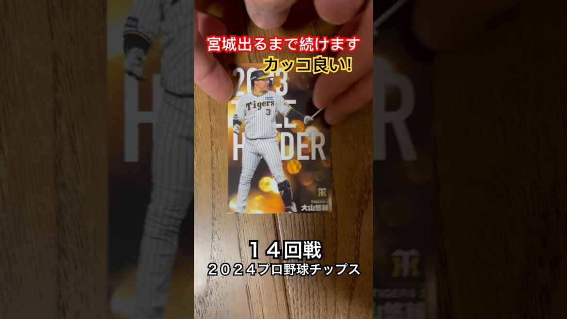 【2024プロ野球チップス第1弾】タイトルホルダー大山悠輔・清水昇｜阪神タイガース・東京ヤクルトスワローズ｜宮城大弥出るまで終われません #shorts