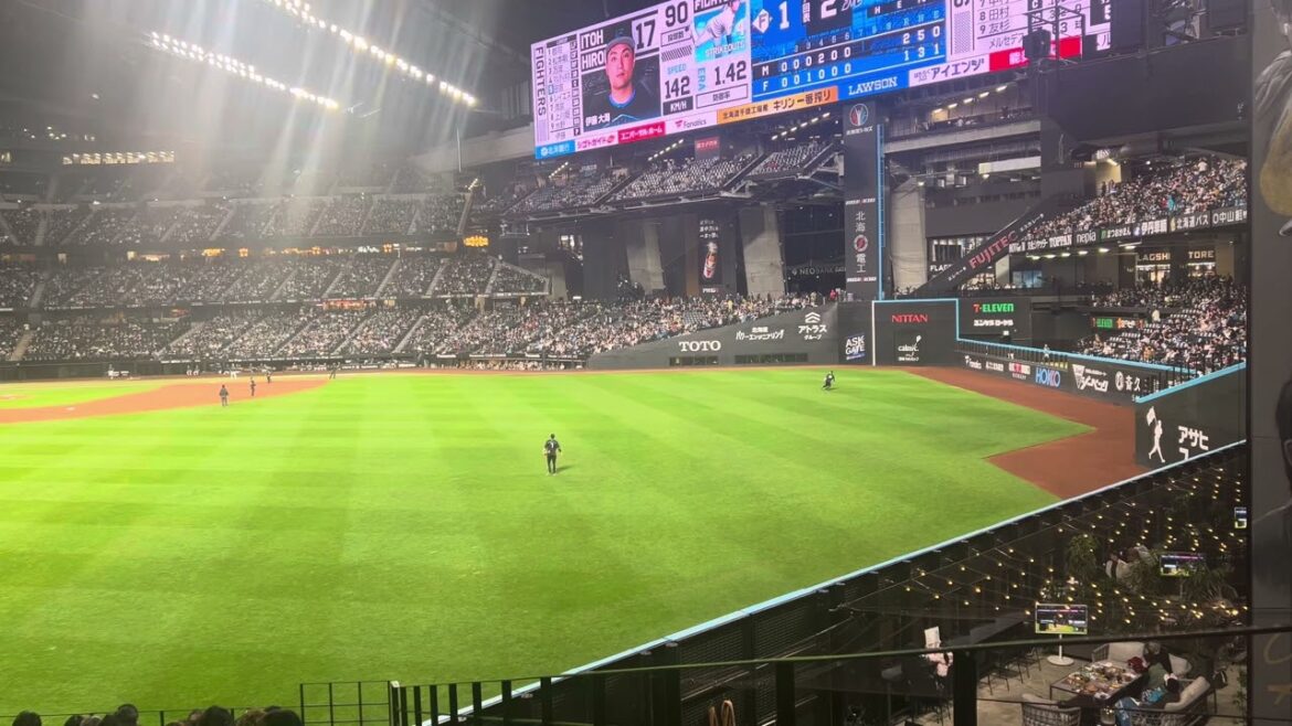 ロッテ山口のホームランでファンが爆発する　エスコンフィールド北海道日本ハム対ロッテ　ビジター応援