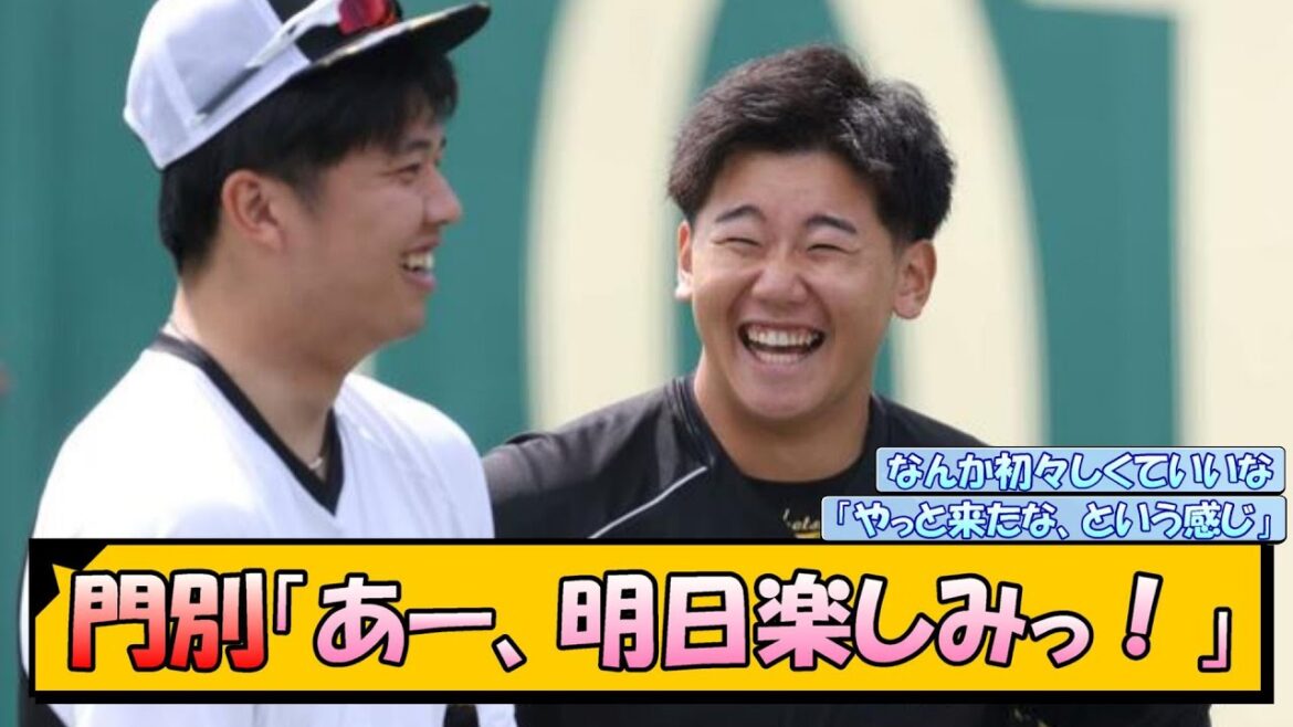 門別「あー、明日楽しみっ！」【なんJ/2ch/5ch/ネット 反応 まとめ/阪神タイガース/岡田監督/門別啓人】