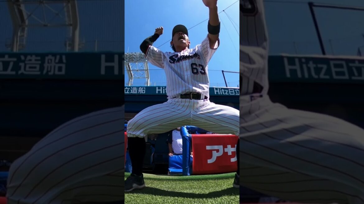勝利を呼び込むハカ！気合いの増田珠選手！#swallows #shorts  #swallows #ヤクルト #東京ヤクルトスワローズ