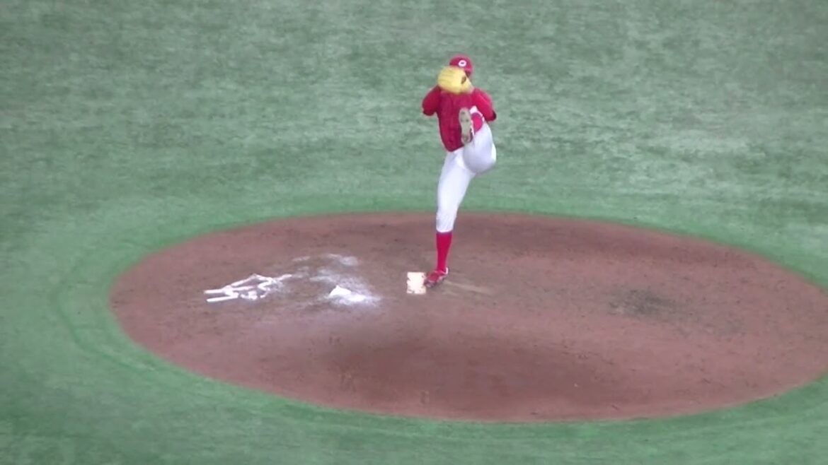 カープ中崎翔太2024投球フォーム【 読売ジャイアンツ対 広島カープ2024年4月13日】