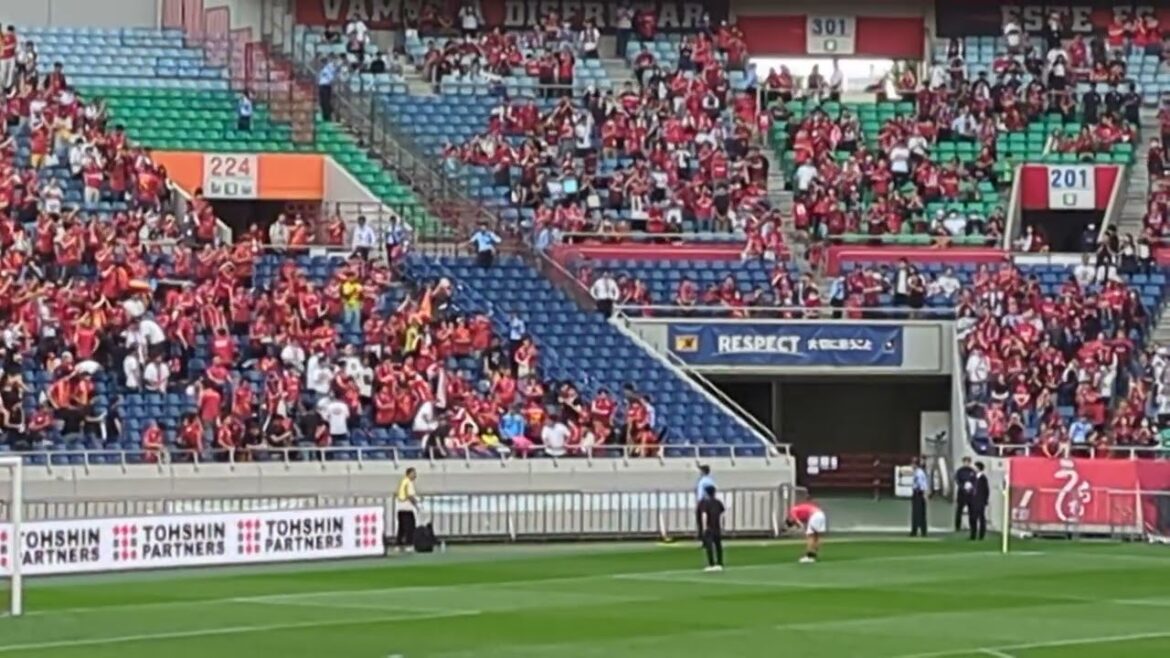 2024.428 vs名古屋  試合後前田選手が名古屋サポに挨拶