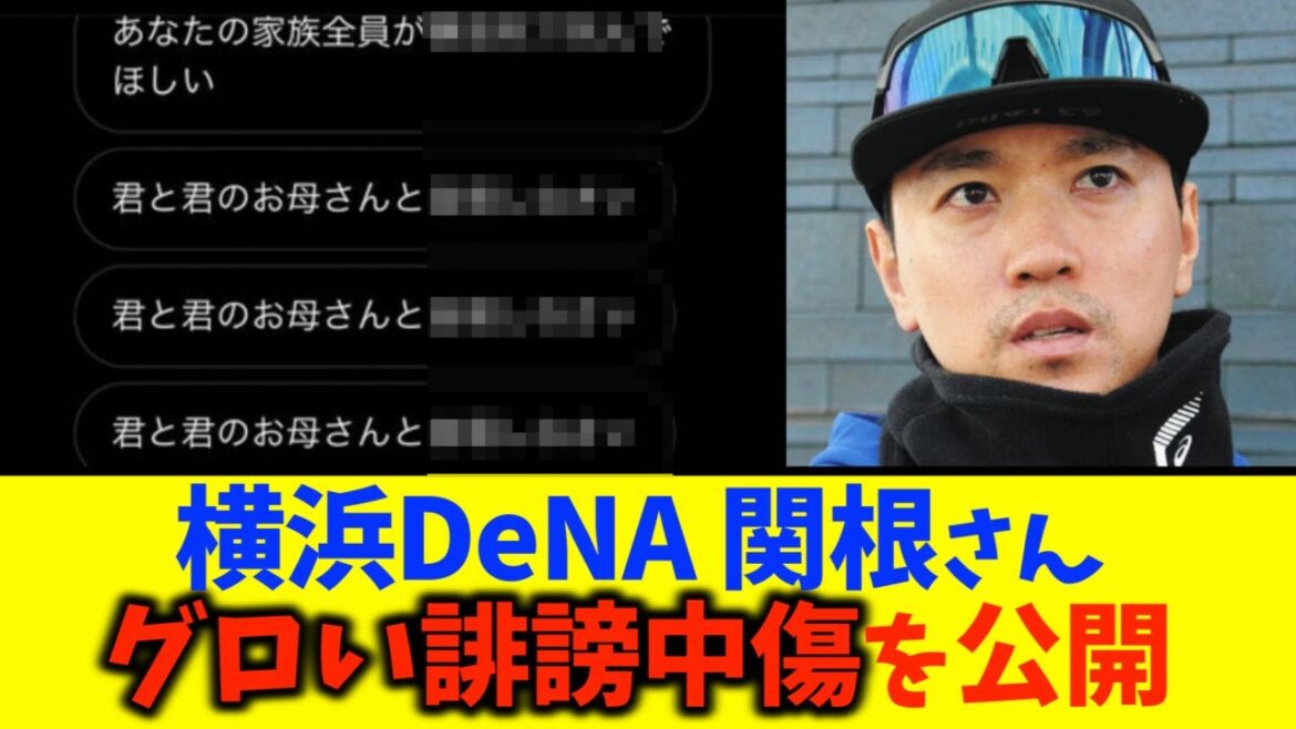 【ヤバ杉】横浜DeNA関根大気、誹謗中傷DMを公開