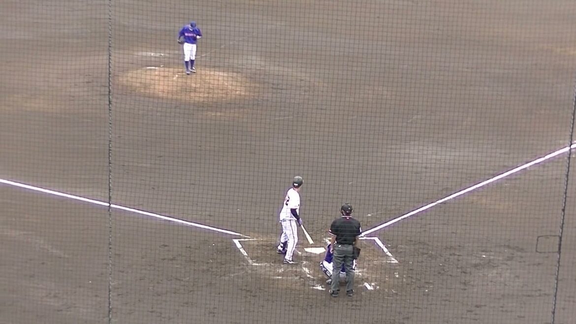 4番に入った亀田啓太ヒットを放つ（読売ジャイアンツ対HONDA2024年4月27日 練習試合）