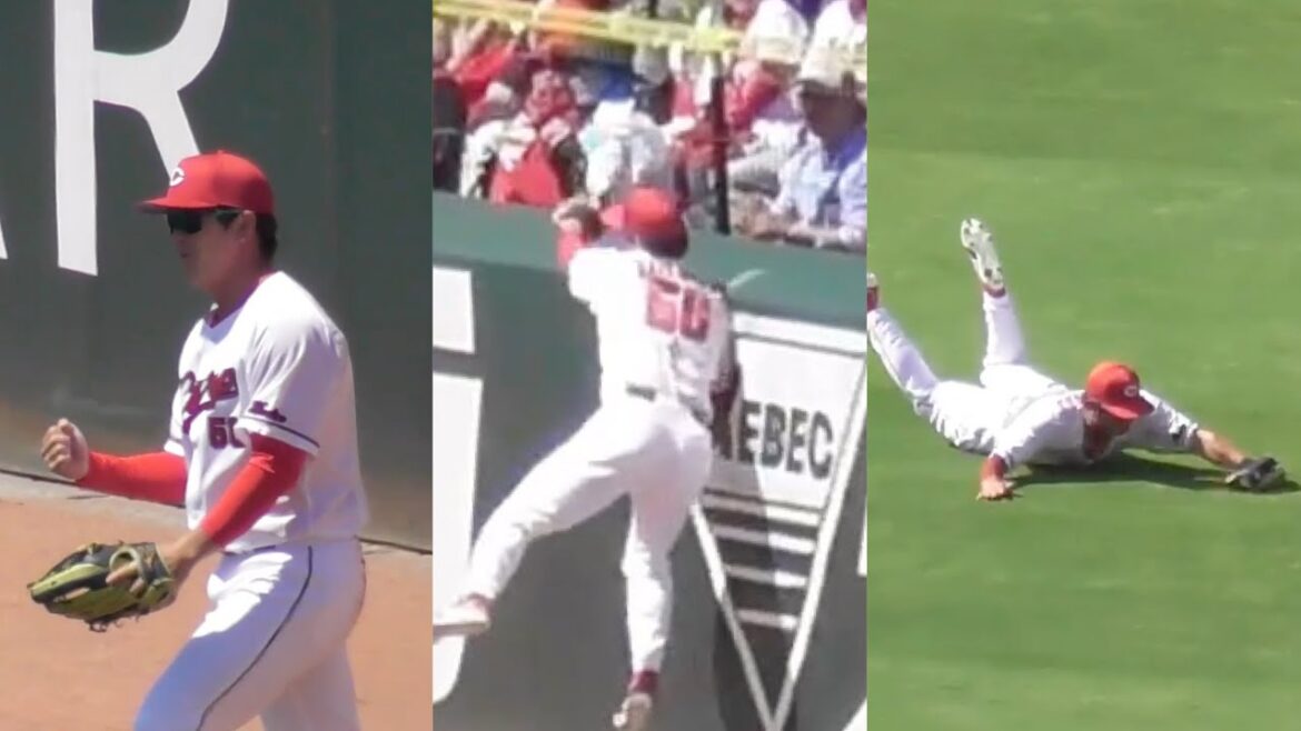 本日の熱盛！広島カープの中村健人がナイスプレーを連発、ファンを沸かす！2024年5月4日