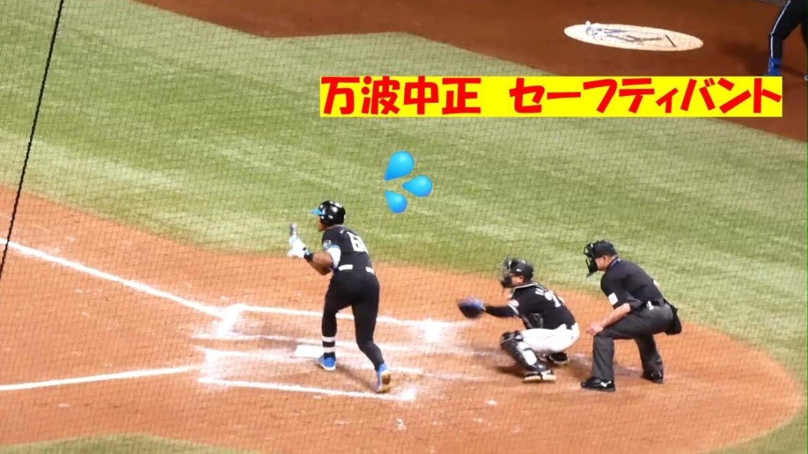 【20240419】万波中正　セーフティバント　→　バント