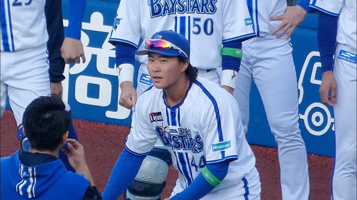 度会くん石上くん中心に撮影したベンチ入り選手の試合前アップ【横浜DeNAベイスターズ 2024/3/29】