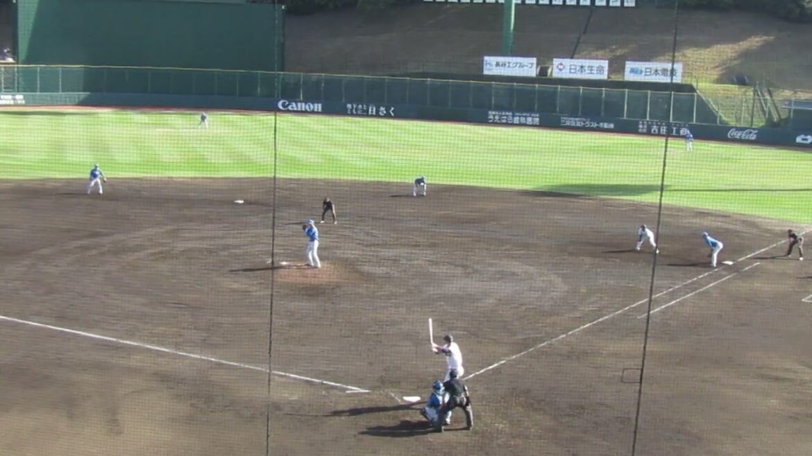 【ジャイアンツ】秋広優人ランナー置いてライトへヒットを放つ2024年4月16日 イースタンリーグ読売ジャイアンツ 対 日本ハムファイターズ