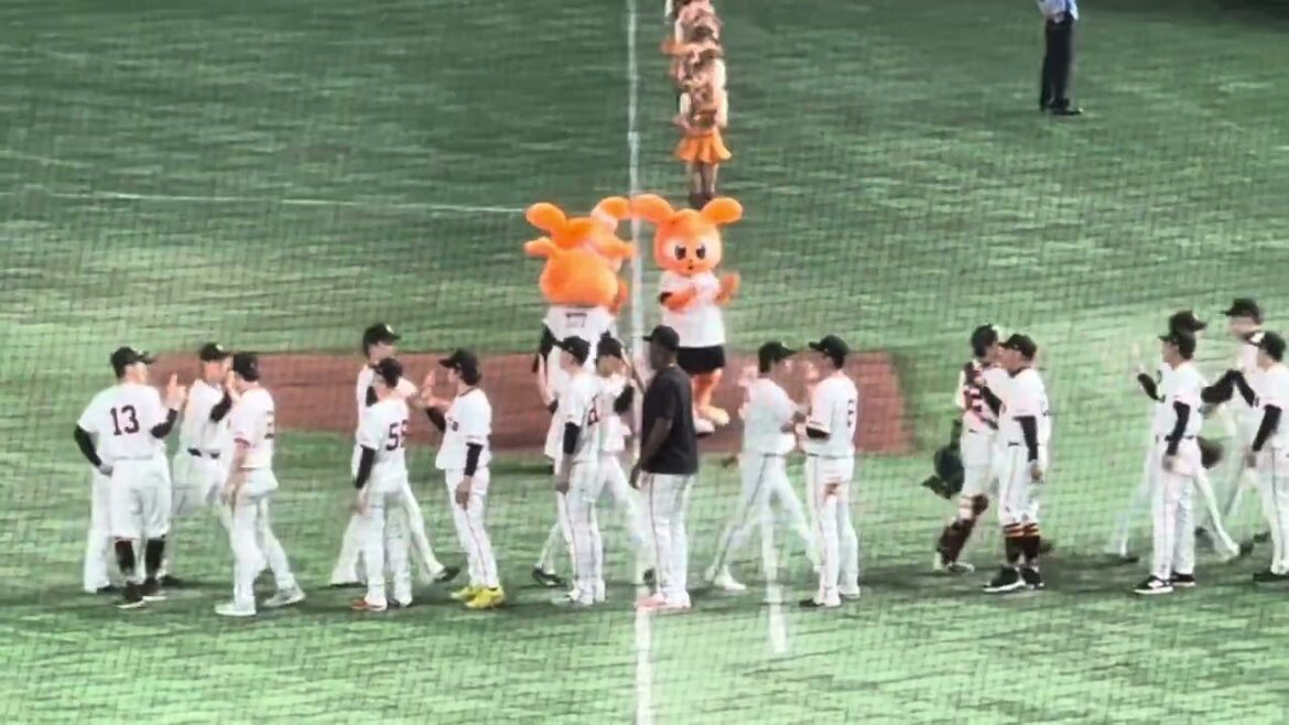 泉が抑えた！巨人勝利の瞬間！