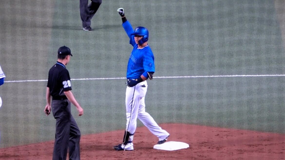 いいぞ蝦名！快音響かせレフトオーバー！スタメン起用に応えてツーベースヒットでガッツポーズ！2024/04/30 横浜DeNAベイスターズ #蝦名達夫