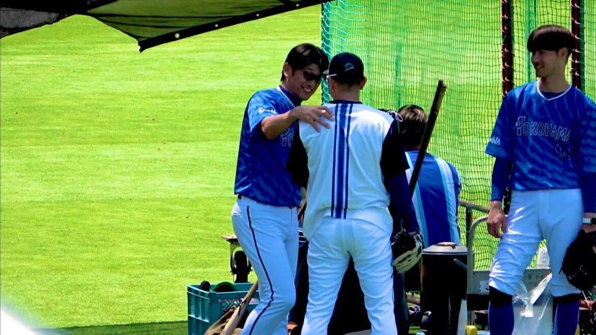 ツッコミ入れてるけど番長嬉しそうw 石川達也の相談にのる三浦監督 横浜DeNAベイスターズ 2024/5/4