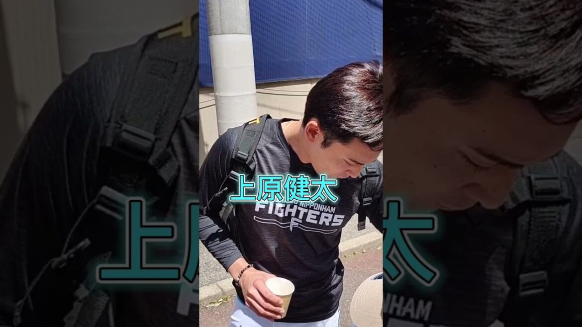 【FIGHTERS】 #上原健太 投手のファンサービス #shorts #プロ野球 #北海道日本ハムファイターズ #fighters