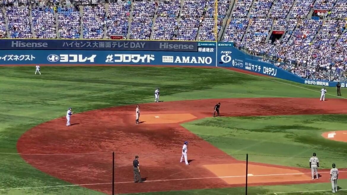 大貫晋一 ピンチで中山をビシャリ 1回表 横浜DeNAベイスターズ 読売ジャイアンツ 2024年4月28日 巨人