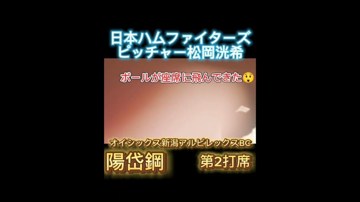 【2024/4/19】 #陽岱鋼 の第2打席 #オイシックス新潟アルビレックスbc #イースタンリーグ #松岡洸希 #北海道日本ハムファイターズ