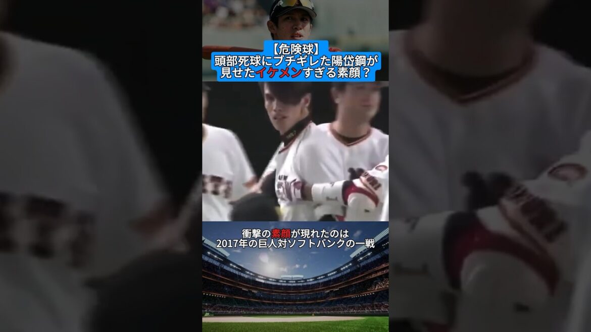 【危険球】頭部死球にブチギレた陽岱鋼が見せたイケメンすぎる素顔？ #shorts #野球 #プロ野球 #baseball #creator #creators #雑学 #イケメン #巨人 #ブチギレ
