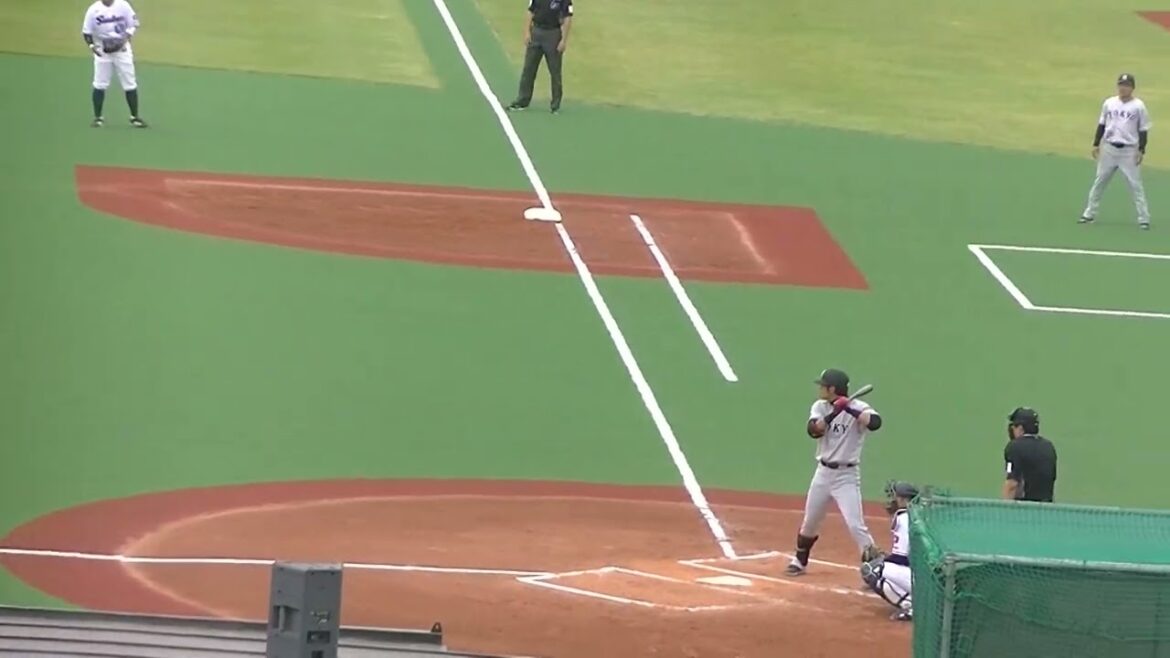 立岡宗一郎 上手く打つがファーストライナー（ヤクルトスワローズ対 読売ジャイアンツ2024年5月6日）