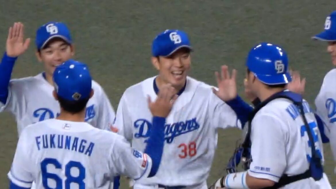 有言実行の完投勝利の瞬間　松葉貴大の笑顔　中日ドラゴンズVS横浜DeNAベイスターズ　2024/04/29