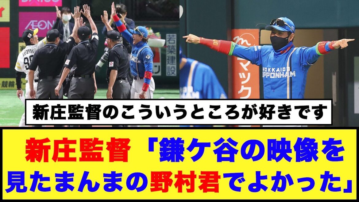 【日本ハム】新庄監督「鎌ケ谷の映像を見たまんまの野村君でよかった」【日本ハム反応集】【ネットの反応】#日本ハムファイターズ #新庄監督 #野村佑希