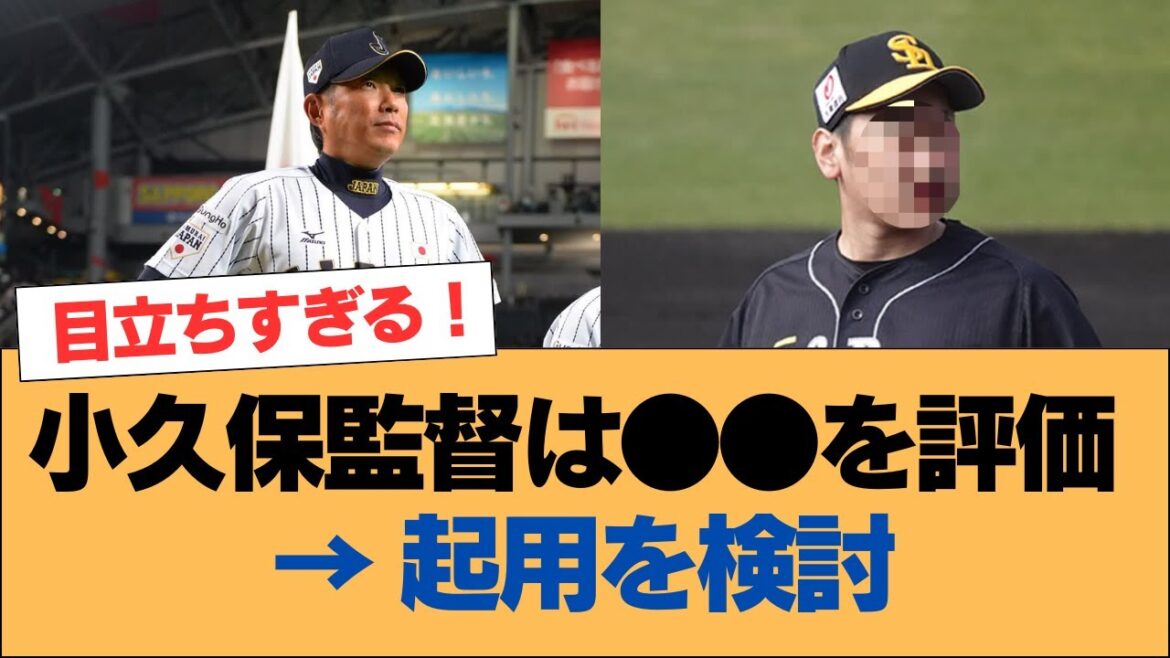 小久保監督は●●を評→ 起用を検討【小久保監督 ・ホークス・ソフトバンクホークス】