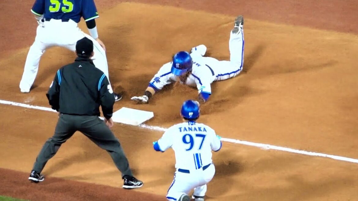 宮崎敏郎ヘッドスライディングで3塁へ！筒香復帰戦を勝利で飾るための気迫！筒香嘉智 第2打席 アカペラファンファーレ 応援歌 2024/05/06 横浜DeNAベイスターズ