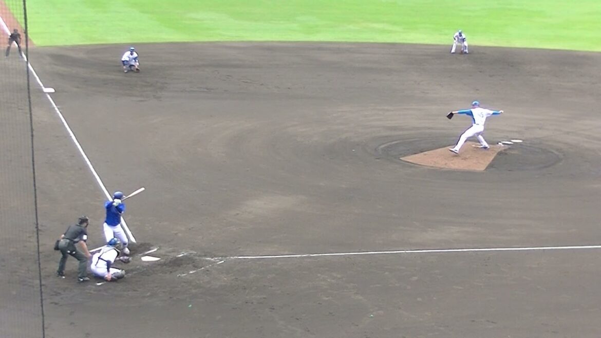 横浜 知野直人が右方向へ素晴らしい当たりのツーベースヒット【日本ハムファイターズ対 横浜DeNAベイスターズ2024年5月8日】