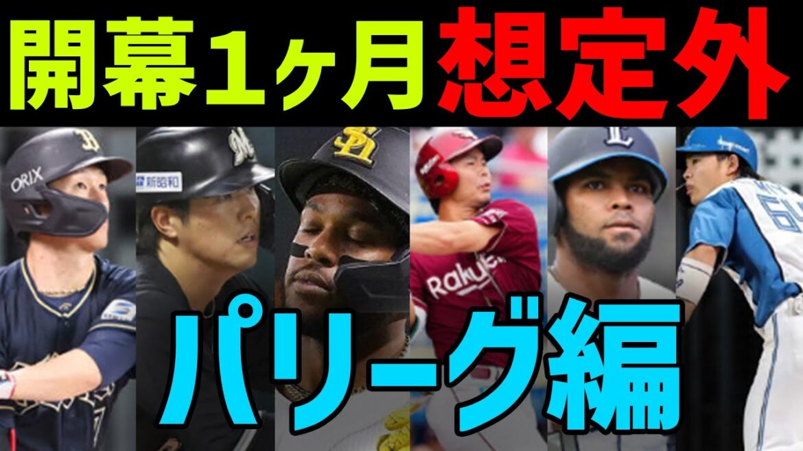 【明暗】パリーグ6球団、開幕から1ヶ月で想定外が多すぎた…. 【明暗】パリーグ6球団、開幕から1ヶ月で想定外が多すぎた....
