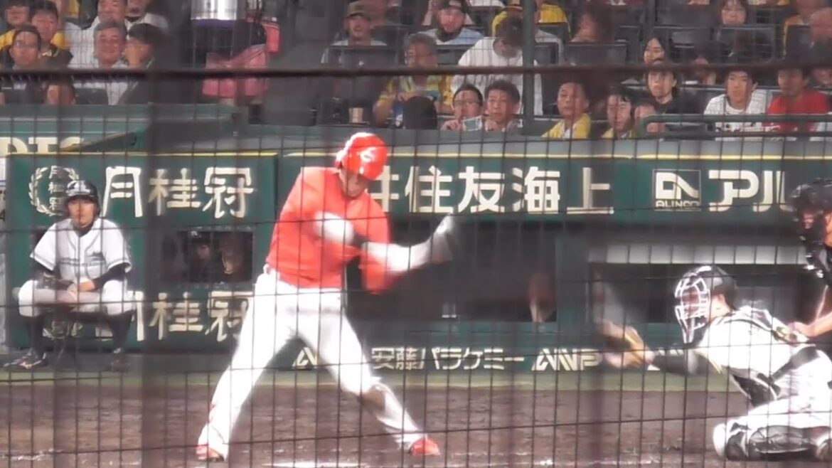 秋山翔吾、阪神村上から華麗な流し打ち！貴重な追加点でカープファン大歓喜！2024年5月7日