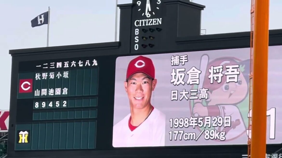 【4番小園選手】 #広島東洋カープ ✨スタメン発表 C先発 #床田寛樹 投手  24.5.7.🆚#阪神タイガース#阪神甲子園球場