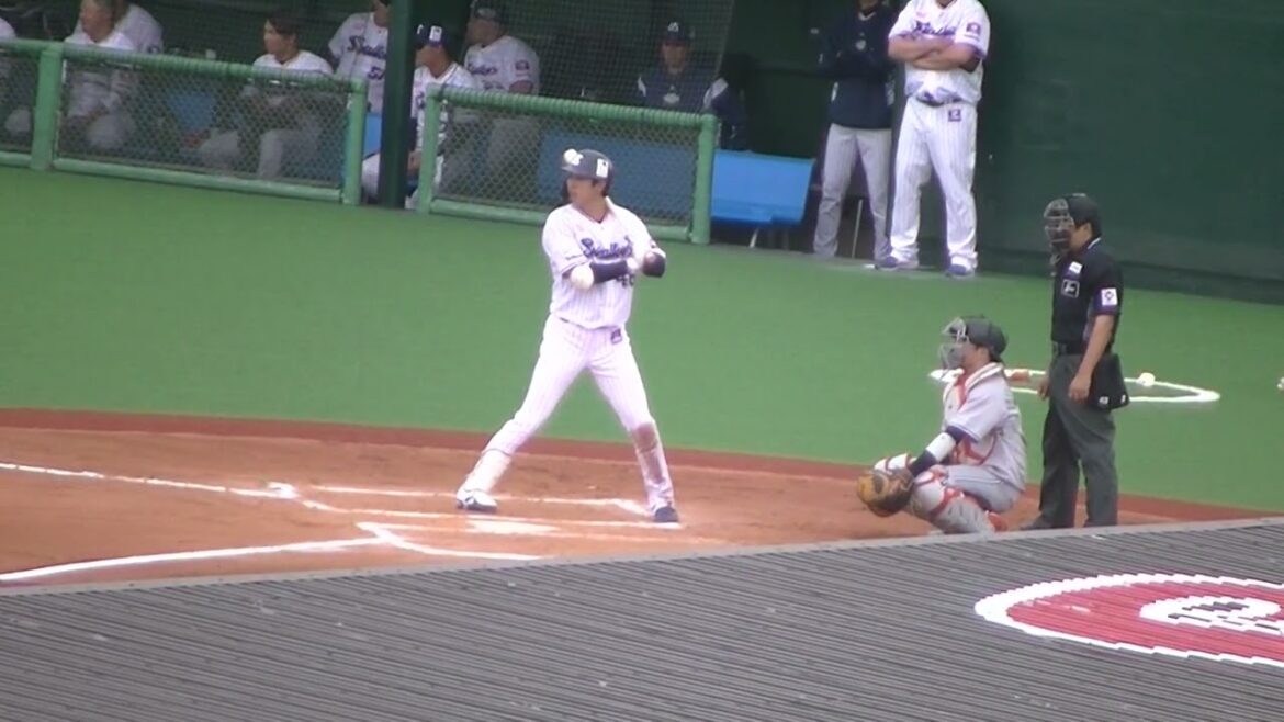 【スワローズ】太田賢吾のバッティングフォーム 粘って四球選ぶ姿＜2軍・ヤクルトスワローズ対 読売ジャイアンツ  2024年5月6日＞