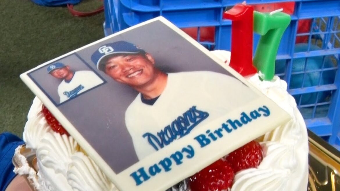「30代は涌井さんみたいに○○になる！」 #柳裕也 投手の誕生日に先発投手陣がサプライズ祝福🎉 #Dragons_Inside