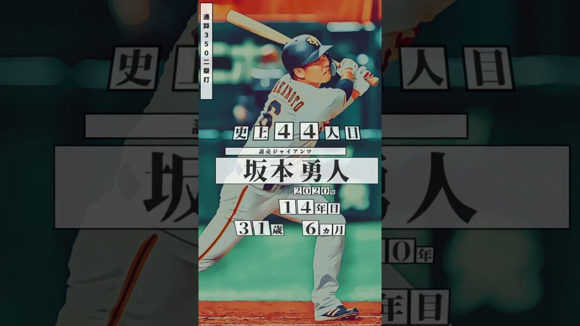 【中村剛也、350二塁打！】直近の通算350二塁打 達成者まとめ #shorts