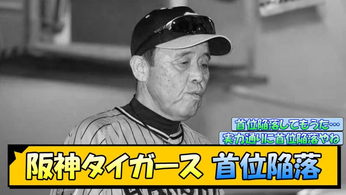 阪神タイガース 首位陥落【なんJ/2ch/5ch/ネット 反応 まとめ/阪神タイガース/岡田監督】