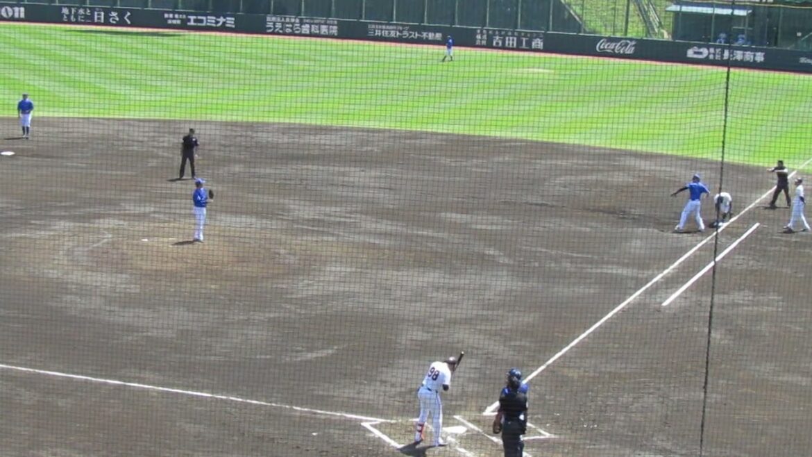 松原聖弥の盗塁スタート アウトになる（読売ジャイアンツ対 横浜DeNAベイスターズ2024年5月10日）