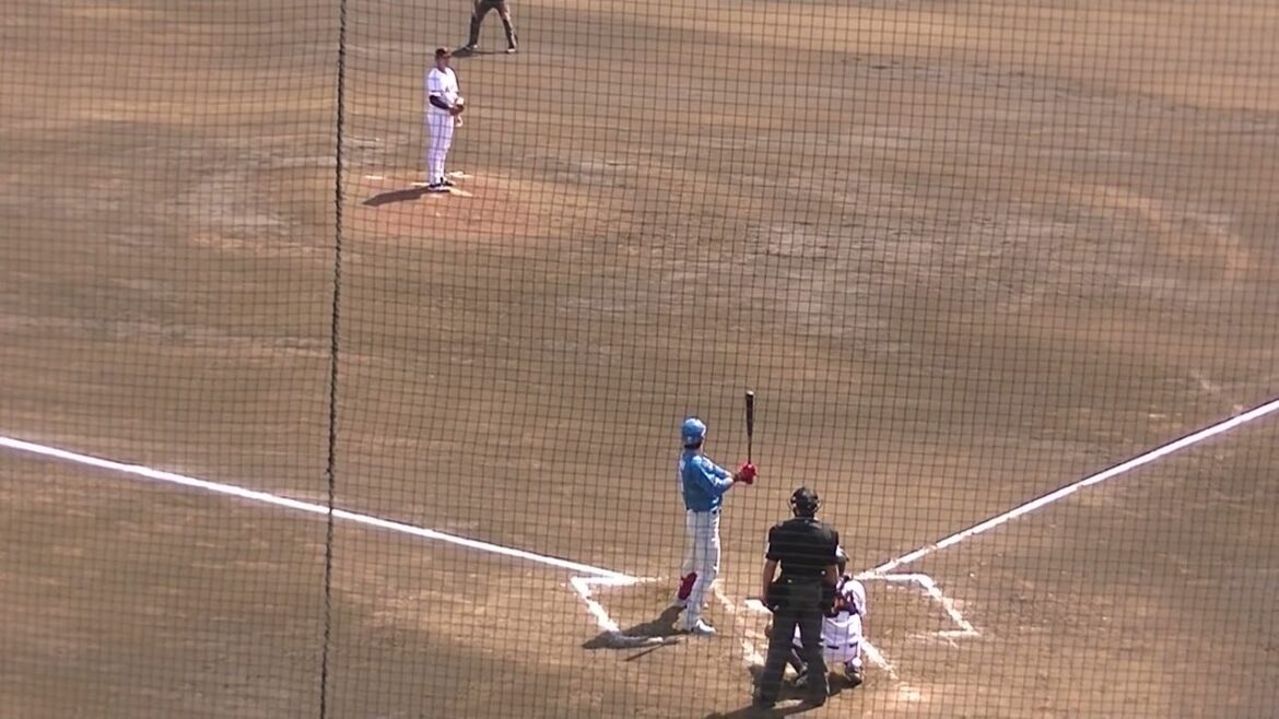 ランナー置いて又木鉄平〜江越大賀を三振（読売ジャイアンツ対 日本ハムファイターズ 2軍戦2024年4月16日）