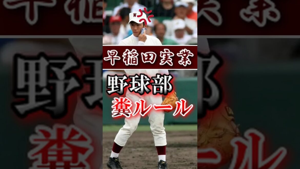 早稲田実業の理不尽ルール #斎藤佑樹 #甲子園 #高校野球 #shorts