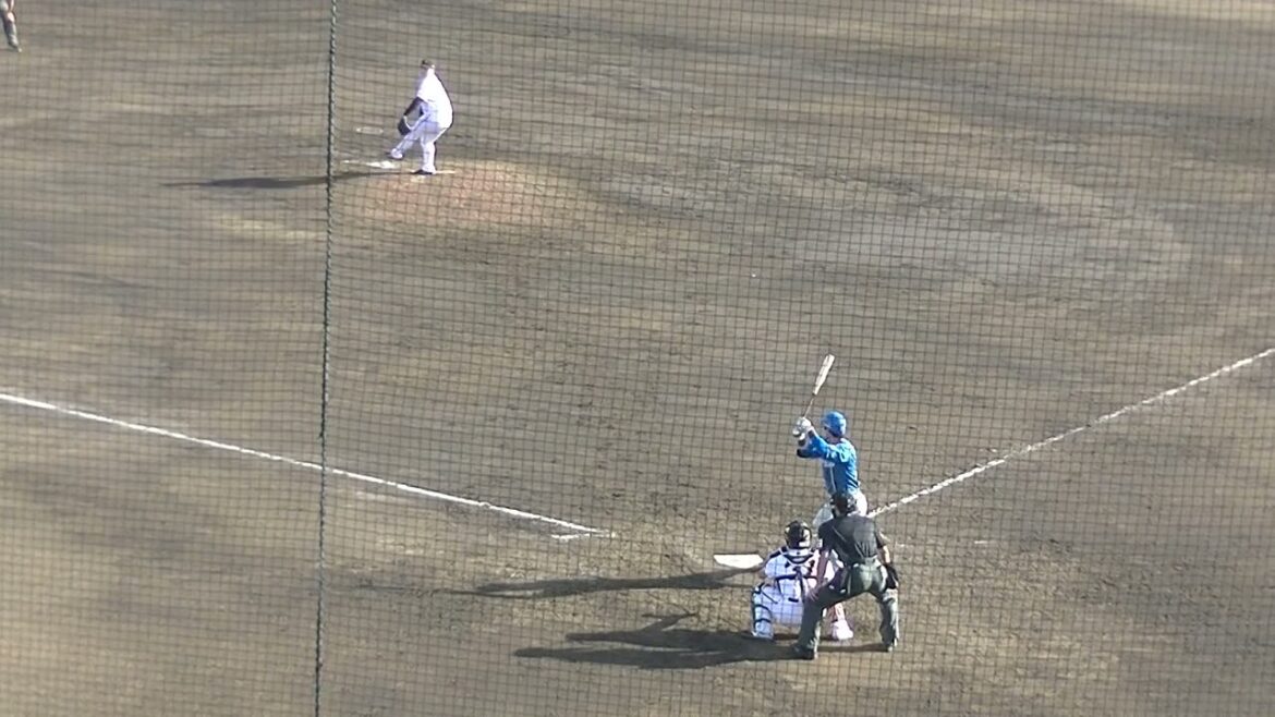 馬場 皐輔　福田光輝をセカンドゴロで一点失うがやっと1アウト（読売ジャイアンツ対 日本ハムファイターズ 2軍戦2024年4月16日）