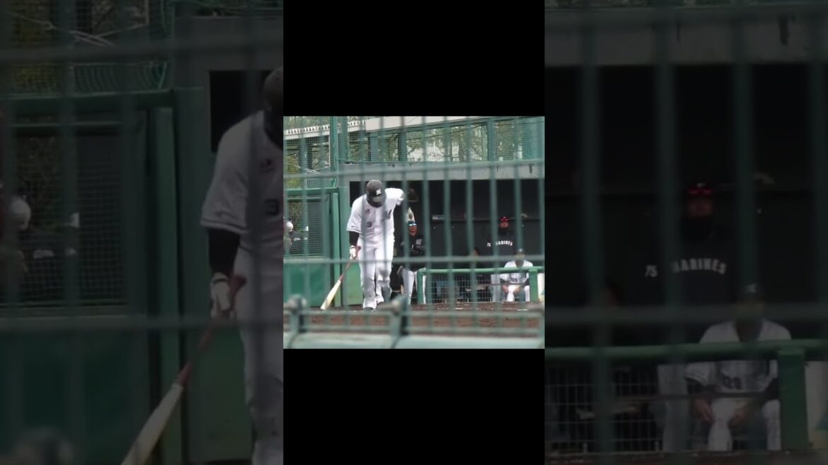 【マリーンズ】角中勝也の打撃フォーム2024年3月5日 春季教育リーグロッテ浦和球場 千葉ロッテ対 楽天イーグルス